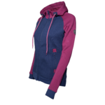 Sweat de sport avec capuche femme LHOTSE Olga Bleu marine Violet 2