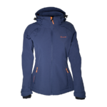 Veste softshell déperlante et respirante femme LHOTSE Joy Bleu marine 1