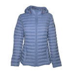 Doudoune de sport avec capuche amovible femme LHOTSE Kimi Bleu agate 1