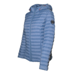 Doudoune de sport avec capuche amovible femme LHOTSE Kimi Bleu agate 2