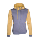 Sweat de sport avec capuche homme LHOTSE Oleg Gris anthracite Jaune moutarde 1 (2)