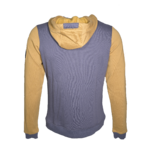 Sweat de sport avec capuche homme LHOTSE Oleg Gris anthracite Jaune moutarde 3