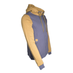 Sweat de sport avec capuche homme LHOTSE Oleg Gris anthracite Jaune moutarde 4