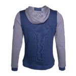 Sweat de sport avec capuche homme LHOTSE Oleg Bleu marine Gris 3