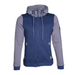 Sweat de sport avec capuche homme LHOTSE Oleg Bleu marine Gris 1