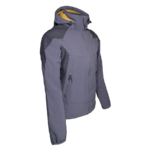 Veste softshell déperlante et respirante homme LHOTSE Aldo Gris anthracite Jaune moutarde 2