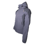 Veste softshell déperlante et respirante homme LHOTSE Aldo Gris anthracite Jaune moutarde 4