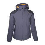 Veste softshell déperlante et respirante homme LHOTSE Aldo Gris anthracite Jaune moutarde 1