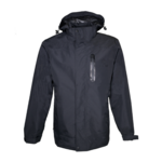 Coupe-vent imperméable de sport à capuche homme LHOTSE Tornado Noir 1