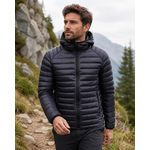 Doudoune de sport avec capuche homme LHOTSE Vadim Noir 2