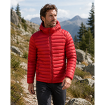 Doudoune de sport avec capuche homme LHOTSE Vadim Rouge tomate 2