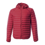 Doudoune de sport avec capuche amovible homme LHOTSE Coco Rouge tango 3