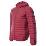 Doudoune de sport avec capuche amovible homme LHOTSE Coco Rouge tango 2