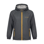 Coupe-vent imperméable de sport enfant LHOTSE Sunrise Gris anthracite Jaune moutarde 1