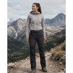 Pantalon de randonnée avec ceinture femme LHOTSE Eden Noir 2