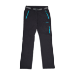 Pantalon de randonnée avec ceinture femme LHOTSE Julietta noir 1