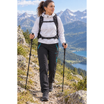 Pantalon de randonnée avec ceinture femme LHOTSE Julietta noir 3