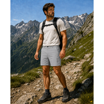 Short de randonnée homme LHOTSE Feliz Gris granite 4
