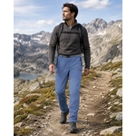 Pantalon de randonnée avec ceinture homme LHOTSE Fabio Bleu 3
