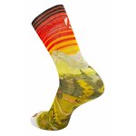 1846 Chaussettes jarrette running-trail Rywan NO LIMIT GRAPHIK Esprit montagne Rouge Jaune Vert kaki 2