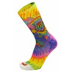 1846 Chaussettes jarrette running-trail Rywan NO LIMIT GRAPHIK Flower Power Jaune Bleu Rose
