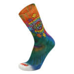 1846 Chaussettes jarrette running-trail Rywan NO LIMIT GRAPHIK Flower Power Orange Bleu Vert