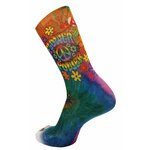 1846 Chaussettes jarrette running-trail Rywan NO LIMIT GRAPHIK Flower Power Orange Bleu Vert 2