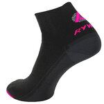 1067 Chaussettes tige courte marche-radonnée Rywan BI-SOCKS RANDO ORIGIN Stop Ampoules Noir Rose 2