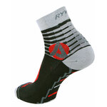2209 Chaussettes tige courte marche-randonnée Rywan TRAVEL Courte Lot de 2 paires Noir Gris Rouge 2