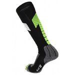 1884 Chaussettes mi-bas running-trail Rywan COMPRIM RUN COMPRESSION RUNNING Noir Gris Vert anis 2