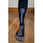 1884 Chaussettes mi-bas running-trail Rywan COMPRIM RUN COMPRESSION RUNNING Noir Gris Rouge 5