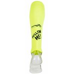 1062 Manchons running-trail RYWAN Follow Me & Keep Distance COMPRESSION RUNNING Jaune fluo Noir 2