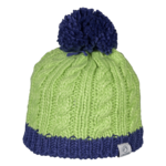 Bonnet doublé polaire enfant LHOTSE Nala Vert lime Bleu marine 1
