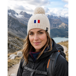 Bonnet doublé polaire unisexe LHOTSE Silpion blanc cassé 2