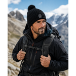 Bonnet doublé polaire unisexe LHOTSE Melko Noir 2
