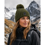 Bonnet doublé polaire unisexe LHOTSE Melko Vert kaki 2