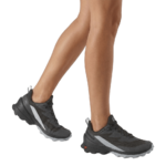 Chaussures trail femme Salomon CROSSOVER 2 GTX W Noir Gris Gris nacré Rouge