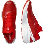 Chaussures trail unisexe Salomon S-LAB PULSAR 2 ROUGE FEU - BLANC 6