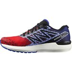 Chaussures running homme Salomon SONIC 5 BALANCE Rouge coquelicot Bleu clématis Noir Blanc 2