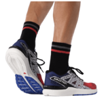 Chaussures running homme Salomon SONIC 5 BALANCE Rouge coquelicot Bleu clématis Noir Blanc 6
