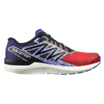 Chaussures running homme Salomon SONIC 5 BALANCE Rouge coquelicot Bleu clématis Noir Blanc