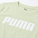 Tee-shirt à manches courtes coton junior fille Puma ESS Logo Tee B menthe illusion 3