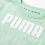 Tee-shirt à manches courtes coton junior garçon Puma ESS Logo Tee B menthe clair 3