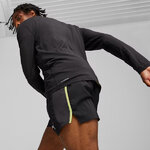 Haut de sport 1-4 zip technique et respirant homme Puma RUN CLOUD SPUN 1-4 ZIP Noir Blanc 3