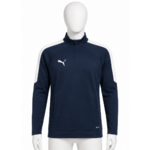 Veste sport 1-4 zip homme Puma Training TOP Bleu foncé Blanc