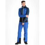Haut de sport à capuche zippé technique et extensible homme DARE2B Assimilate Core Stretch Bleu olympien Bleu nuit Marine Blanc 3