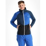 Haut de sport à capuche zippé technique et extensible homme DARE2B Assimilate Core Stretch Bleu olympien Bleu nuit Marine Blanc 4