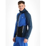 Haut de sport à capuche zippé technique et extensible homme DARE2B Assimilate Core Stretch Bleu olympien Bleu nuit Marine Blanc 6