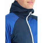 Haut de sport à capuche zippé technique et extensible homme DARE2B Assimilate Core Stretch Bleu olympien Bleu nuit Marine Blanc 8