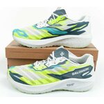 Chaussures running homme Salomon AERO VOLT Blanc Bleu grisé Jaune fluo (3)
